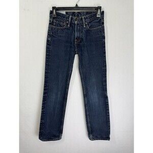 Abercrombie Kids Jeans Boys 14 Slim Straight Blue Denim Dark Wash 100% Cotton